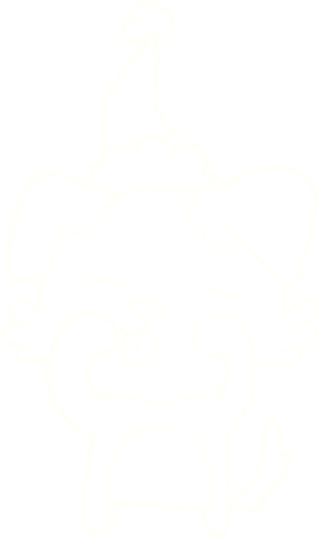 Bir insan tarafından çizilen Şenlikli Yavru Tebeşir