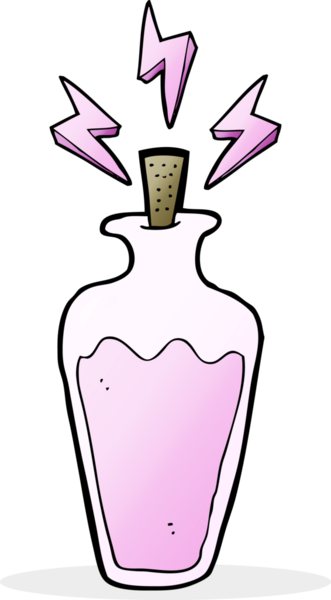 Bir insan tarafından çizilmiş karikatür iksiri