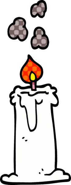 Bir insan tarafından çizilmiş karalama mumu.