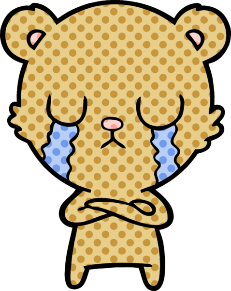 Bir insan tarafından çizilmiş bir çizgi film karakteri.