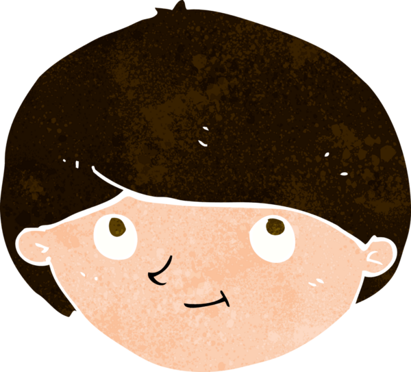 Bir insan tarafından çizilmiş mutlu bir adam.