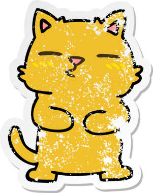 Bir insan tarafından çizilmiş garip bir el çiziminin sıkıntılı çıkartması.