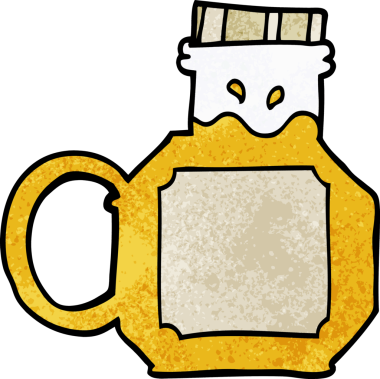 Bir insan tarafından çizilmiş karalama balı.