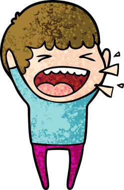 Bir insan tarafından çizilmiş gülen adam.