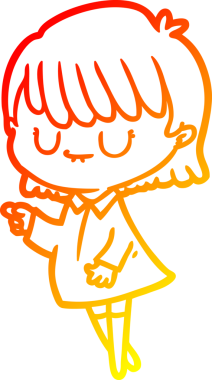 Bir insan tarafından çizilmiş bir karikatür kadın çizimi