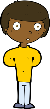 Bir insan tarafından çizilmiş endişeli bir adam.