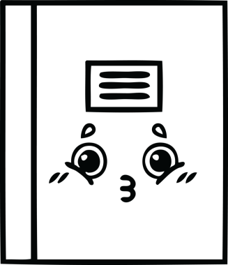 Bir insan tarafından çizilmiş bir defterin çizgi çizimi