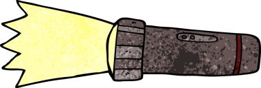 Bir insan tarafından çizilmiş karalama meşalesi.