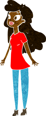 Bir insan tarafından çizilmiş güzel bir kız.