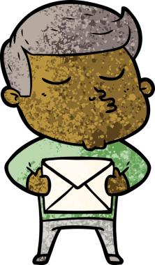 Bir insan tarafından çizilmiş karikatür mankeni adam.