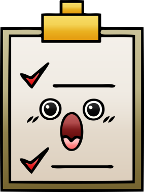 Bir insan tarafından çizilmiş bir kontrol listesinin gölgelendirilmiş çizimi