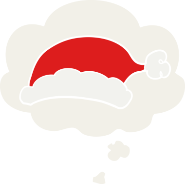 Düşünce baloncuklu çizgi film şapkası insan tarafından çizilmiş.