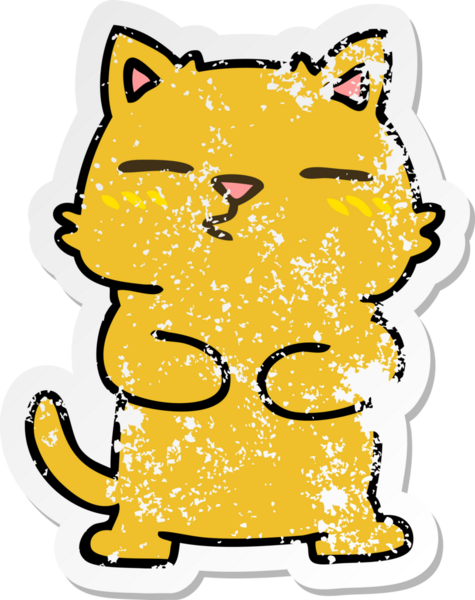 Bir insan tarafından çizilmiş garip bir el çiziminin sıkıntılı çıkartması.