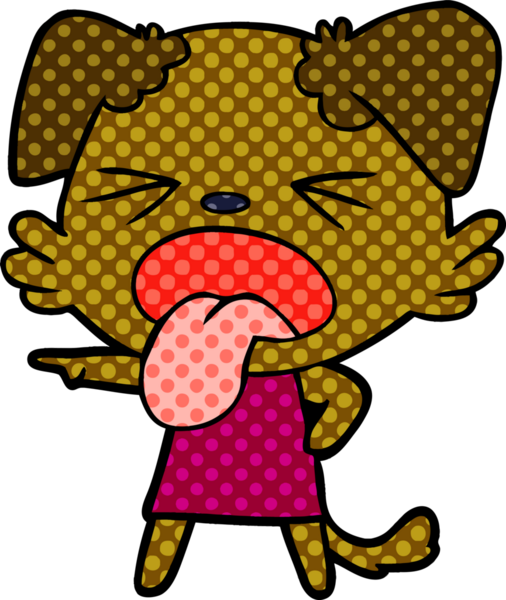 Bir insan tarafından çizilmiş iğrenç bir çizgi film.