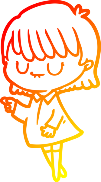 Bir insan tarafından çizilmiş bir karikatür kadın çizimi