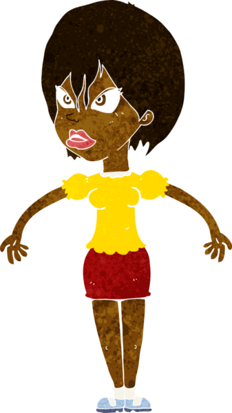 Bir insan tarafından çizilmiş bir karikatür.