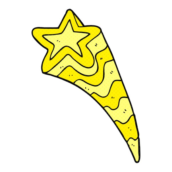 Bir insan tarafından çizilmiş serbest çizim çizgi film yıldızı.