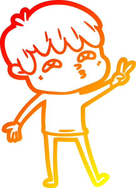 Bir insan tarafından çizilmiş, karikatür meraklısı bir adamın sıcak çizgi çizimi