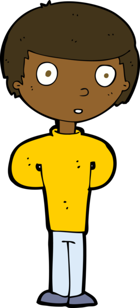 Bir insan tarafından çizilmiş endişeli bir adam.