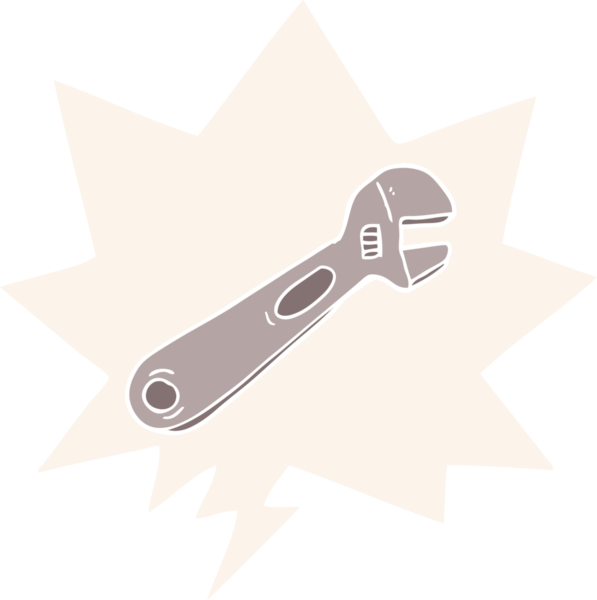 bir insan tarafından çizilmiş eski tarz konuşma baloncuklu çizgi film anahtarı