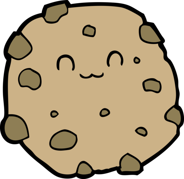 Bir insan tarafından çizilmiş çizgi film bisküvisi