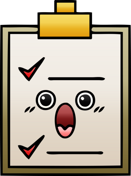 Bir insan tarafından çizilmiş bir kontrol listesinin gölgelendirilmiş çizimi