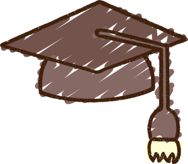 Mezuniyet Şapka Tebeşiri Bir insan tarafından çizilmiş