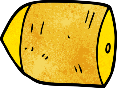 Bir insan tarafından çizilmiş karalama mermisi.