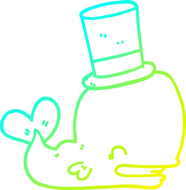 Bir insan tarafından çizilmiş silindir şapkalı bir balina çizimi.