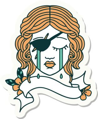 Bir insan tarafından çizilmiş düzenbaz bir karakterin çıkartması.