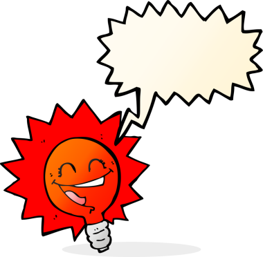 Bir insan tarafından çizilmiş mutlu kırmızı ışıklı çizgi film.