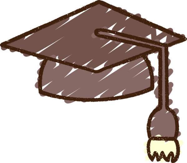 Mezuniyet Şapka Tebeşiri Bir insan tarafından çizilmiş