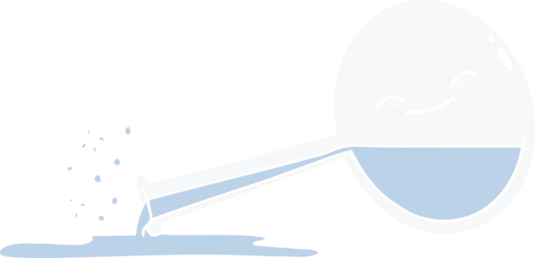 Düz renkli karikatür bir insan tarafından çizilmiş kimyasallar.