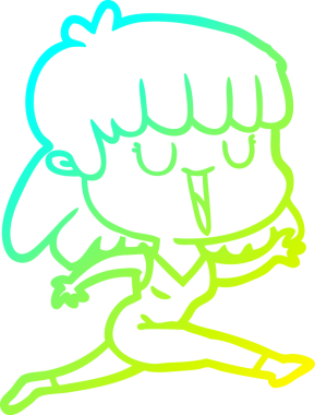 Bir insan tarafından çizilmiş bir karikatür kadın çizimi.