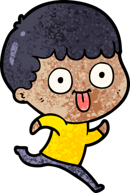 Bir insan tarafından çizilmiş çizgi film adamı.