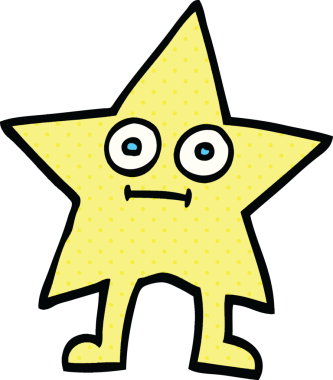 bir insan tarafından çizilmiş çizgi roman tarzı çizgi film karakteri