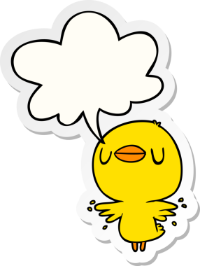 Bir insan tarafından çizilmiş balon çıkartmalı kanat çırpan tatlı çizgi film pilici.