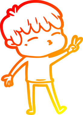 Bir insan tarafından çizilmiş karikatür çizimi.