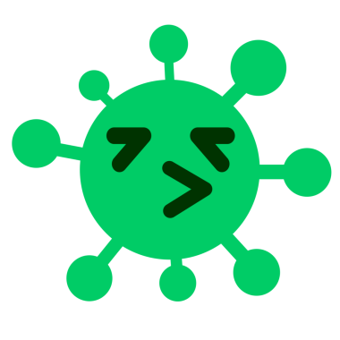 Bir insan tarafından çizilmiş yorgun kuş virüsü.