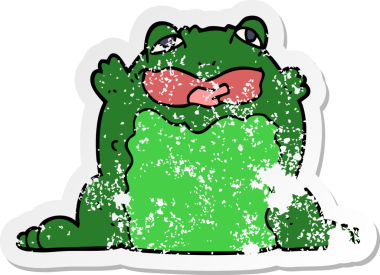 Bir insan tarafından çizilmiş karikatür yapıştırması.