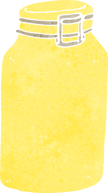 bir insan tarafından çizilmiş cam kavanoz.