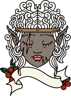 Retro Dövme Tarzı Bir insan tarafından çizilmiş barbar karakter yüzü