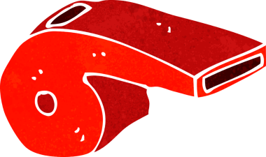 bir insan tarafından çizilmiş çizgi film düdüğü