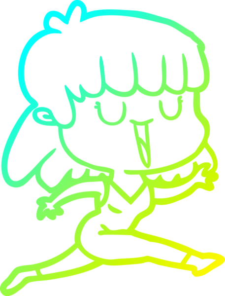 Bir insan tarafından çizilmiş bir karikatür kadın çizimi.