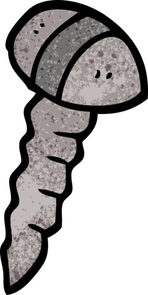 Bir insan tarafından çizilmiş bir vida karalaması.