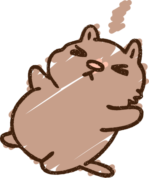 Bir insan tarafından çizilen Kedi Tebeşiri