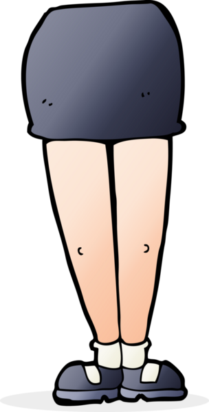 Bir insan tarafından çizilmiş kadın bacakları.