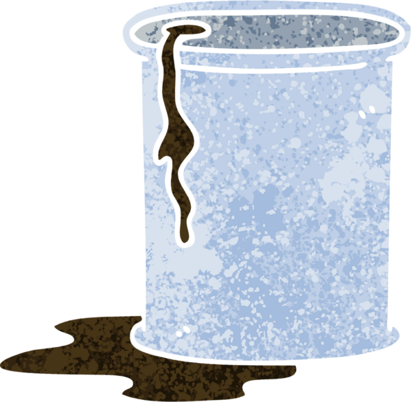 Bir insan tarafından çizilmiş eski bir illüstrasyon tarzı tuhaf bir çizgi film fıçısı.