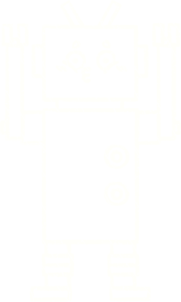 Bir insan tarafından çizilen robot tebeşiri.