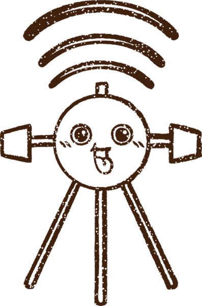 Bir insan tarafından çizilen Uzay Uydusu Kömürü Çizimi